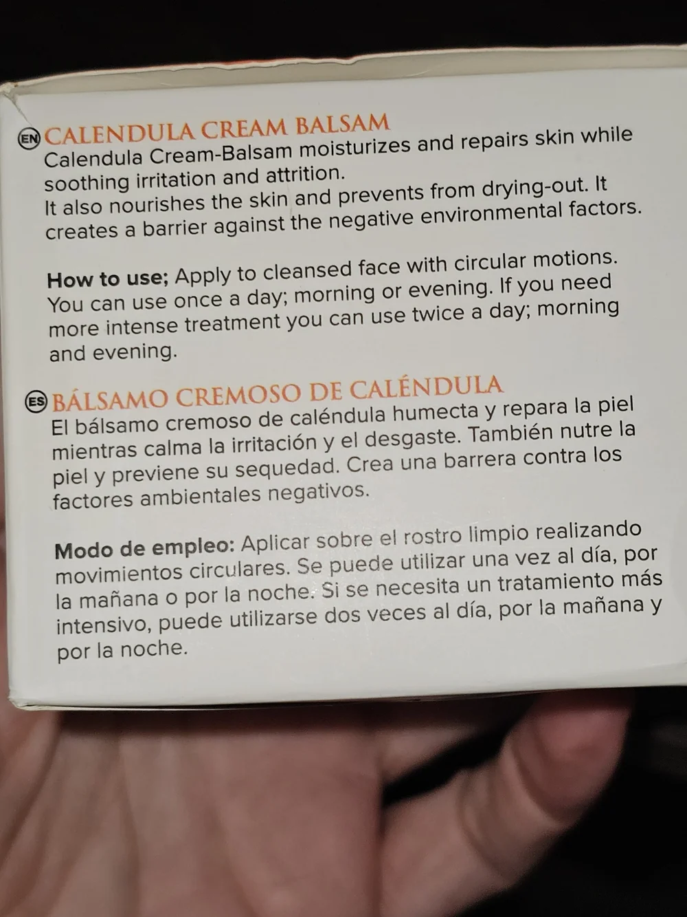NEXXT Calendula Cream Balsam & Purifying Calendula Oil - Orange